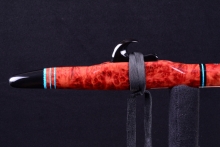 Red Morrell Burl Native American Flute, Minor, Mid A-4, #H53B